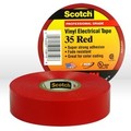 3M Scotch Electrical Tape 35 (10810-Ba-10), Red, 3/4"X66Ftx0.007" 54007-10810